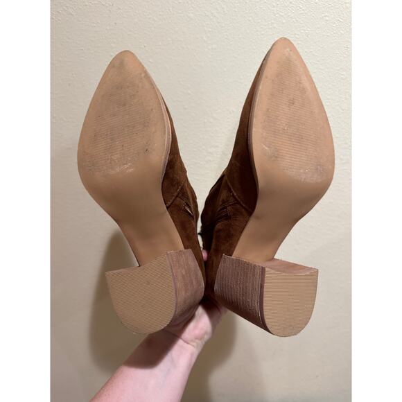 Steve Madden Viper Faux Suede Brown Pull On Ankle Boot size 9.5 - Picture 5 of 7